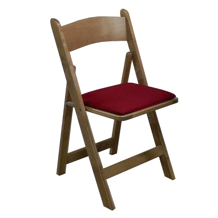 Padded WOOD FOLDING CHAIR Folding Chair